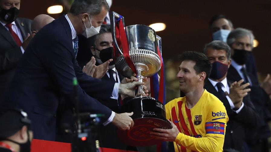 Barcelona gana Copa del Rey con doblete de Messi