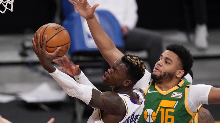 Lakers vencen Jazz en tiempo extra