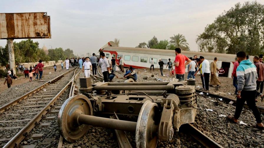 Al menos 11 muertos en el accidente ferroviario en el norte de Egipto