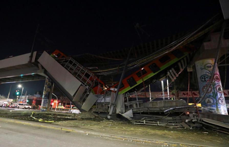 México emprende búsqueda de responsables de accidente en metro que dejó 24 muertos