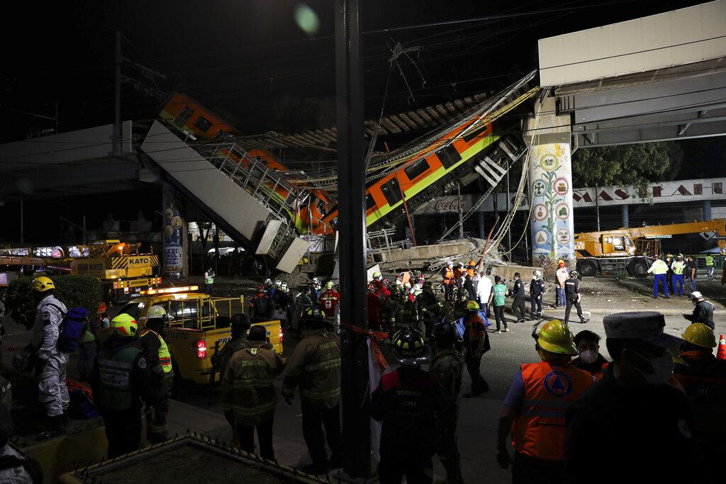 Metro cae en Ciudad de México: 23 muertos y 70 heridos