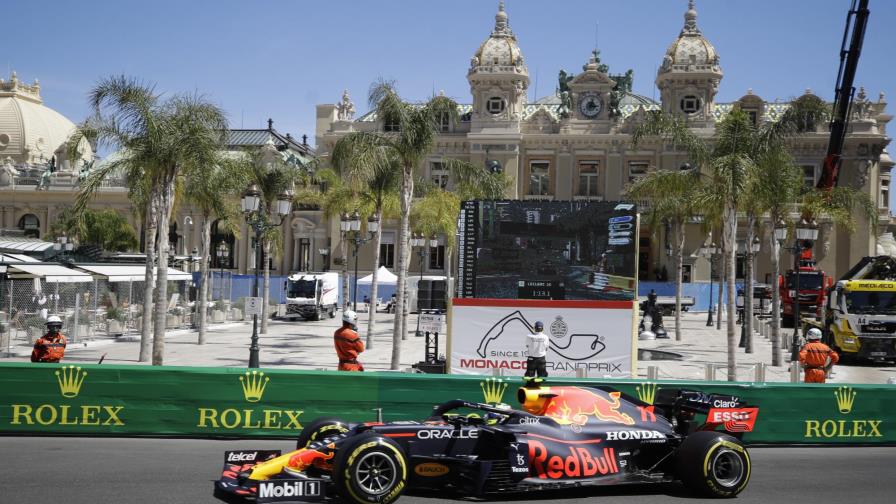 Mexicano Sergio Pérez domina los primeros libres de GP de Mónaco