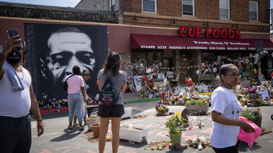 La esquina donde murió George Floyd, escenario de un tiroteo con un herido