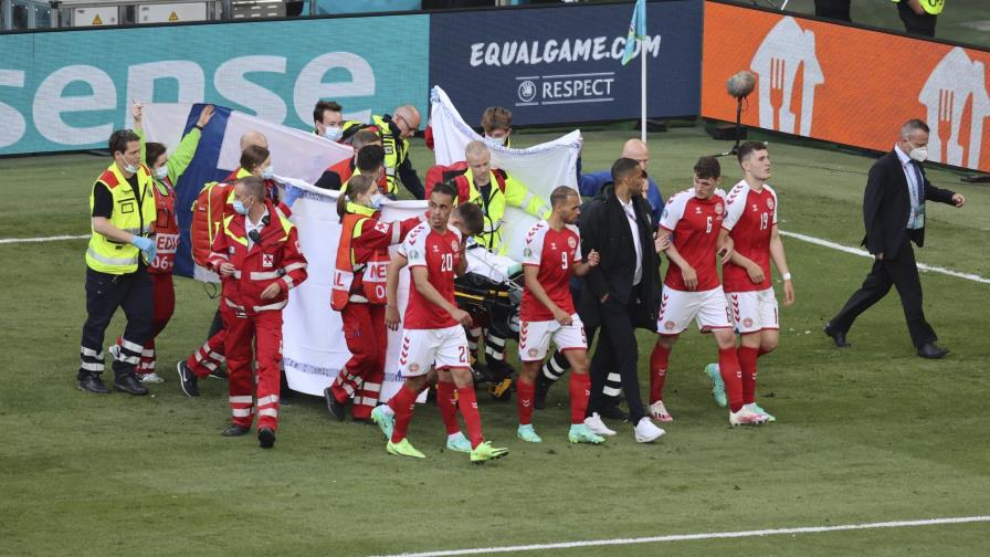 Christian Eriksen hospitalizado tras desvanecerse en partido de Euro