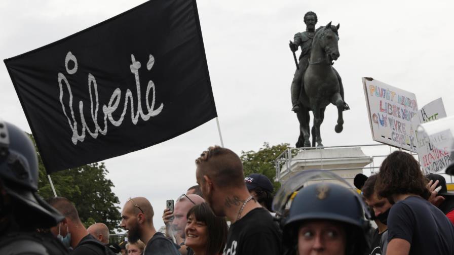Nueva jornada de protestas contra el pase sanitario en Francia