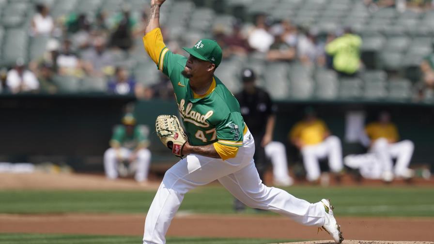 Atléticos con el dominicano Frankie Montás cortan racha de los Yanquis Atléticos con el dominicano Frankie Montás cortan racha de los Yanquis