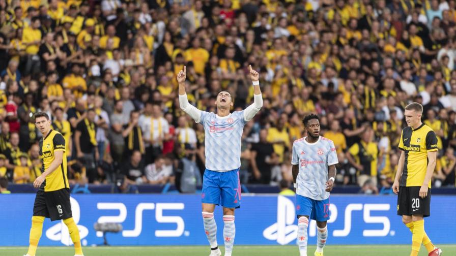 Cristiano anota, pero Man U cae ante Young Boys