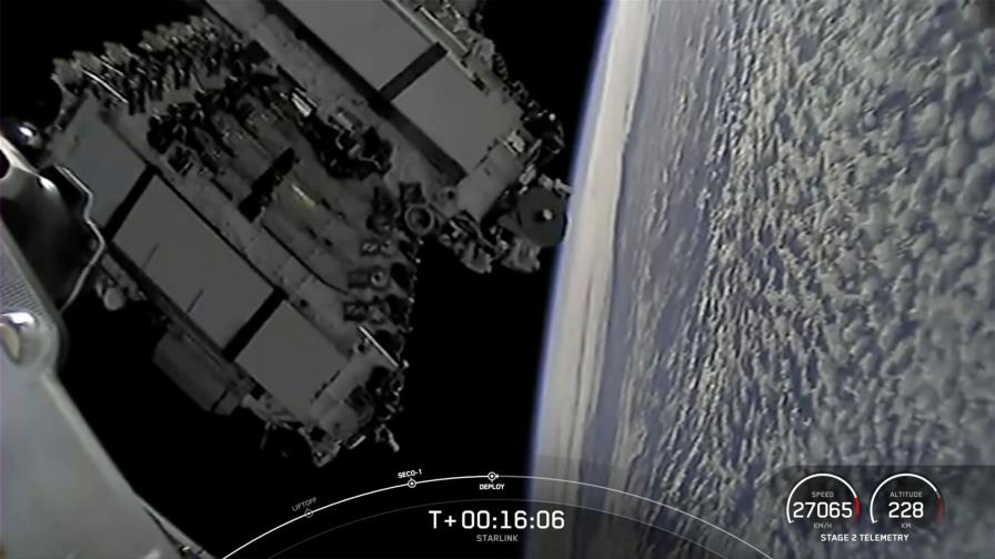 SpaceX completa 25 misiones de su red de internet Starlink en 2021