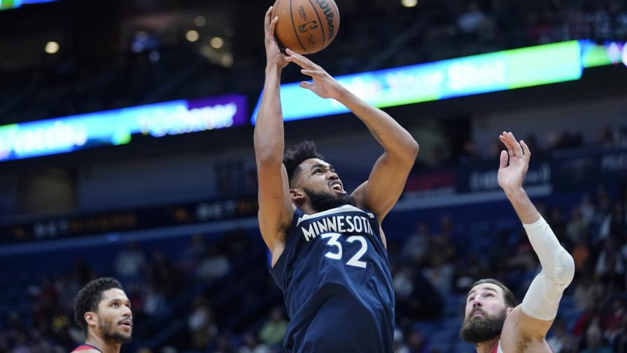 Karl-Anthony Towns  anotó 28 puntos en triunfo de Timberwolves sobre Pelicans