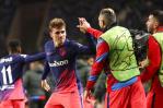 Antoine Griezmann celebra el pase del Atlético en Champions