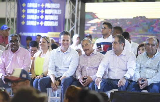 Realizan acto de apoyo al presidente Medina en Puerto Plata 