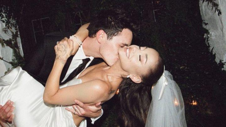 Las imágenes de la boda secreta de Ariana Grande y Dalton Gómez
