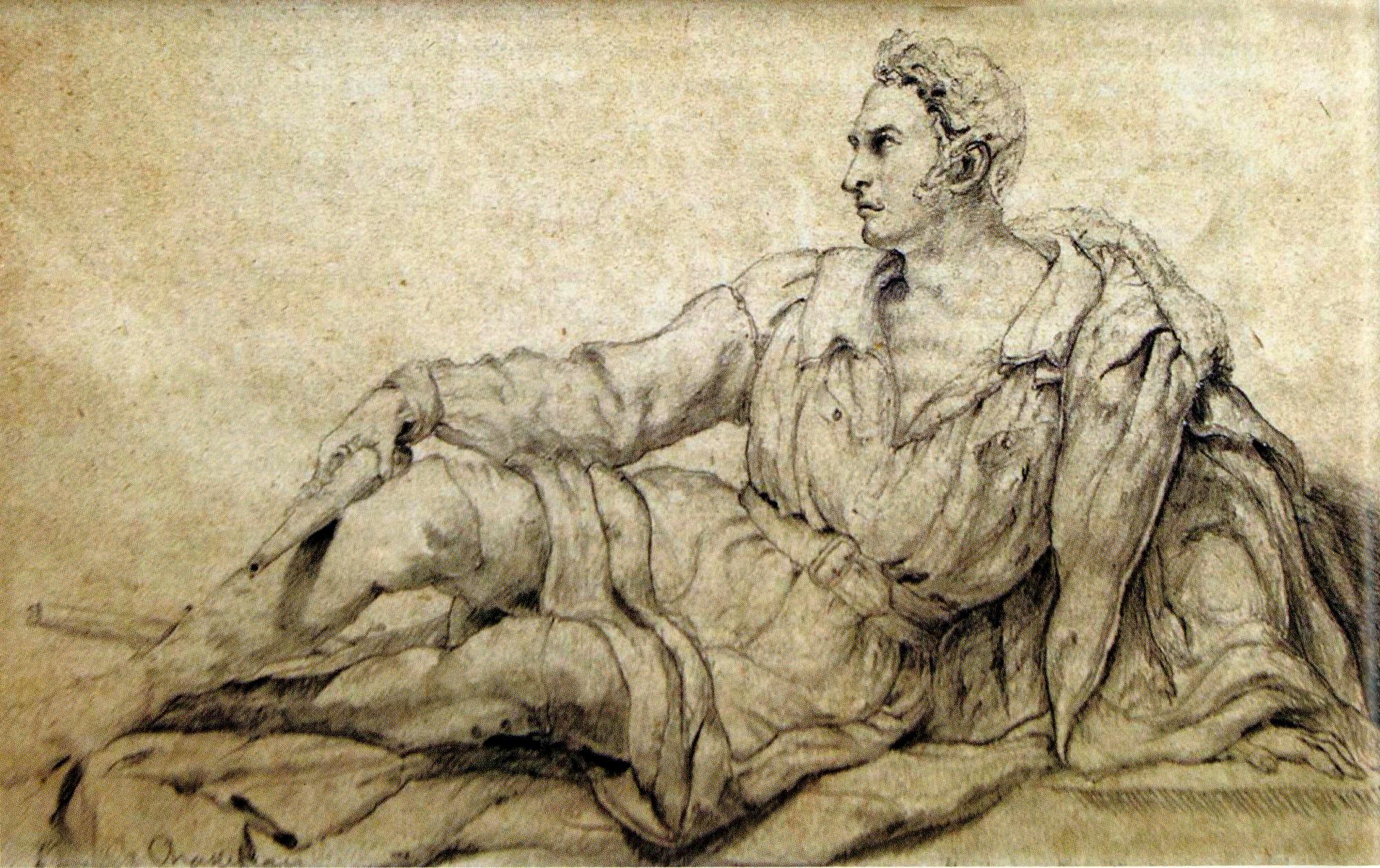 Una de los dibujos de Théodor Chassériau.