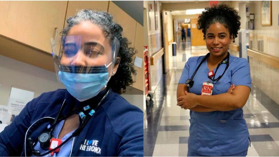 Asambleísta dominicana toma el uniforme de enfermera para ayudar pacientes con COVID-19