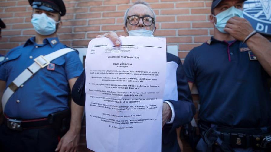 Yo, Ennio Morricone, he muerto, la carta de despedida y amor del maestro