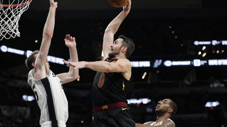 Cavaliers ganan 117-109 a Spurs en TE; Love hace 30 puntos Cavaliers ganan 117-109 a Spurs en TE; Love hace 30 puntos
