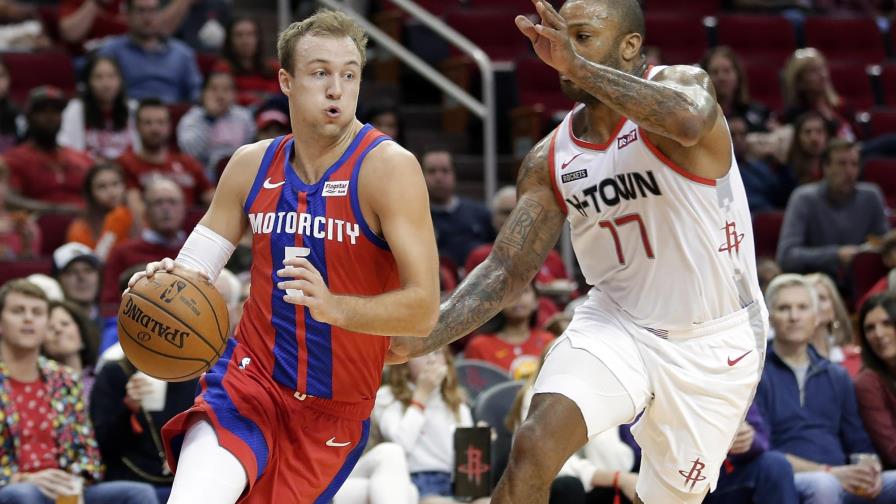 Luke Kennard de Pistons estará fuera 2 semanas por lesión
