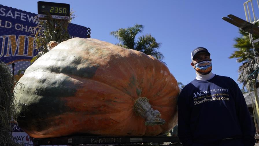 Calabaza de 1.066 kilos gana concurso en California