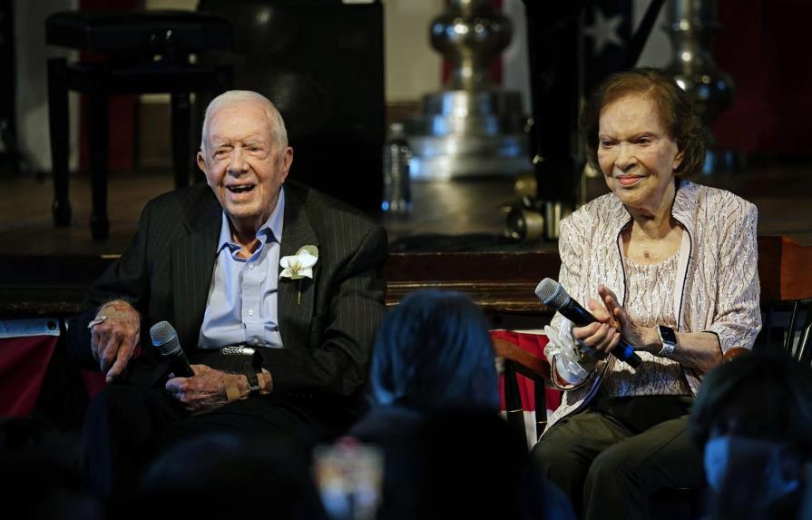 Expresidente Jimmy Carter celebra 75 años de matrimonio