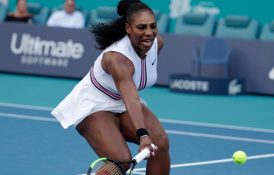 Serena Williams se retira del torneo de Miami por una lesión de rodilla 