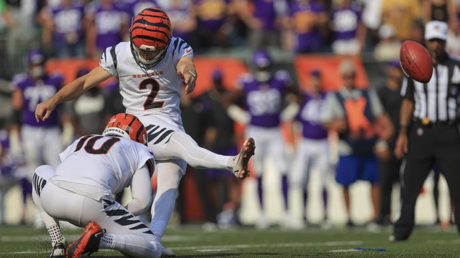 Bengals vencen a Vikings en tiempo extra