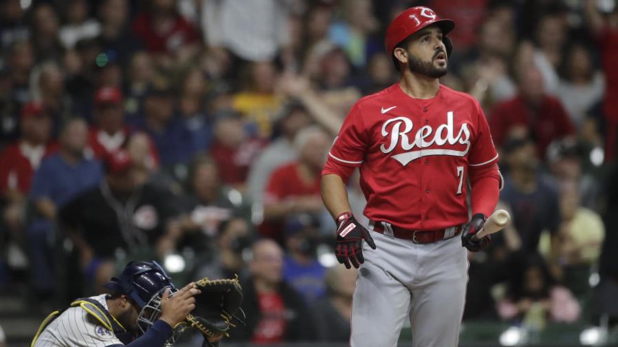 Suárez jonronea y Rojos ganan 4-3 a Cerveceros
