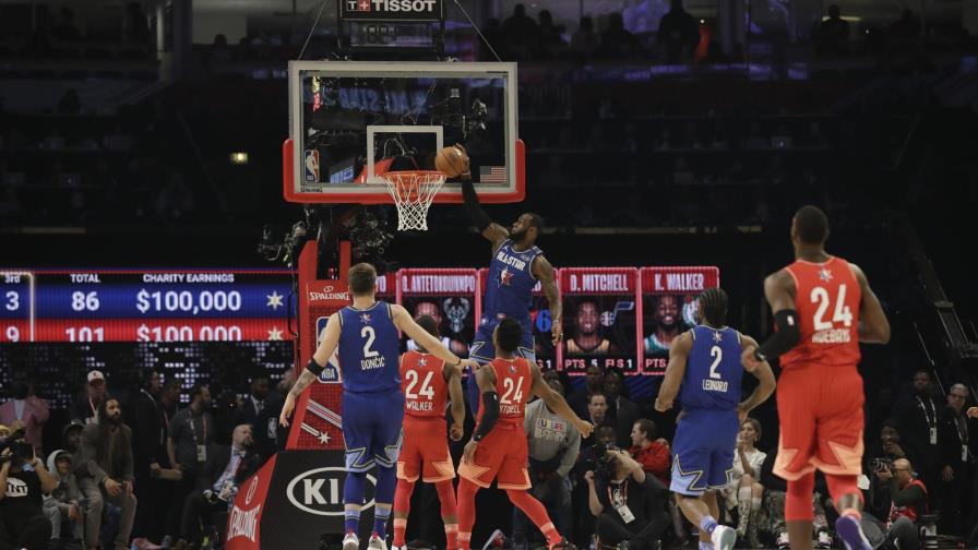 Equipo LeBron gana el juego de Estrellas de la mano de Kawhi Equipo LeBron gana el juego de Estrellas de la mano de Kawhi