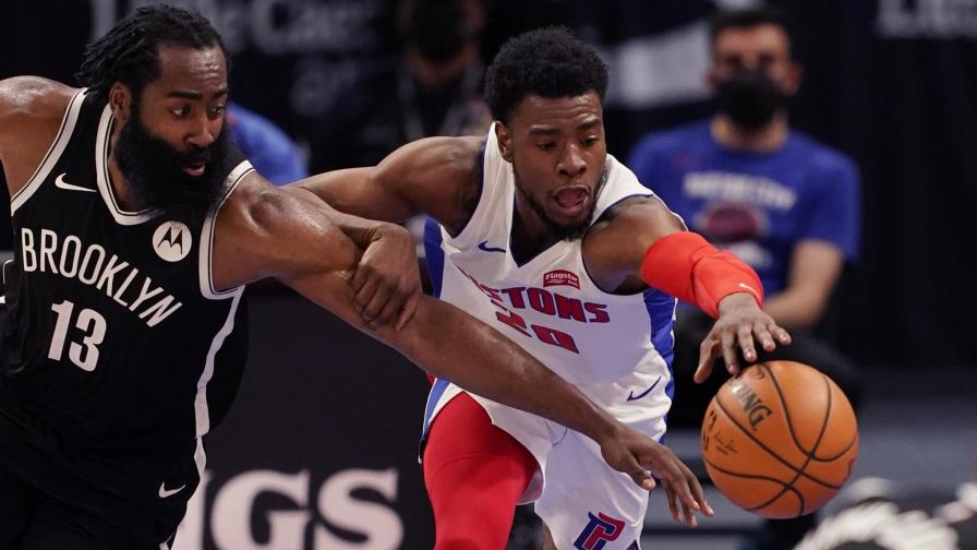 Harden y Griffin ayudan a Nets en triunfo ante Pistons