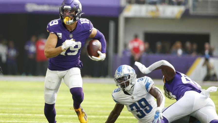 Vikings resisten remontada de Lions en triunfo de 19-17