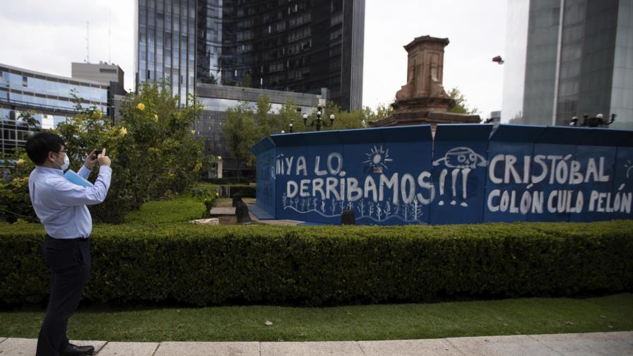 México: estatua de Colón aún no está lista para reaparecer México: estatua de Colón aún no está lista para reaparecer