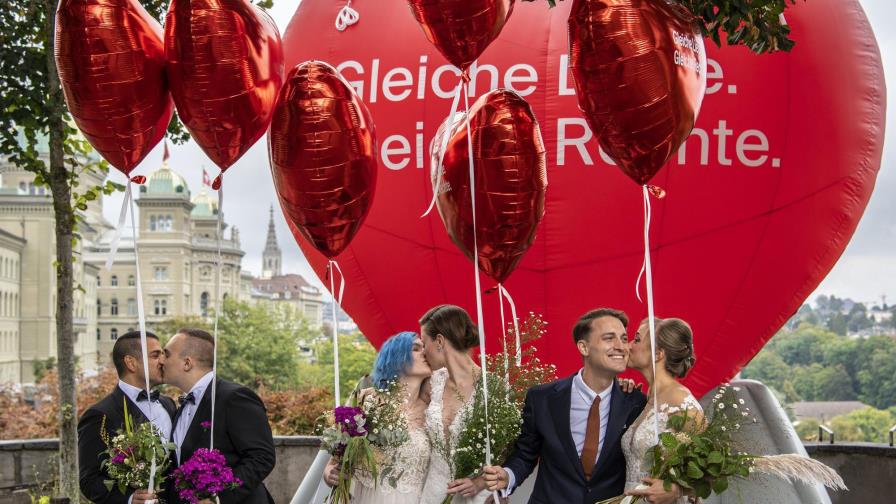 Suiza permitirá las bodas homosexuales desde el 1 de julio