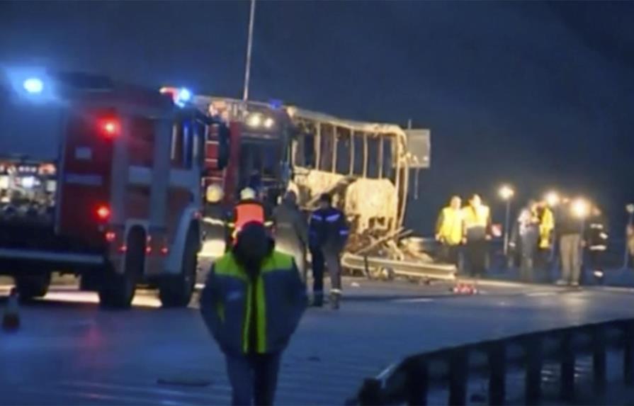 Al menos 45 muertos en un accidente de autobús en Bulgaria