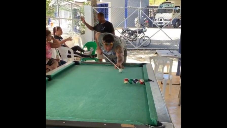 Bartolo Colón, además de excelente lanzador, tiene calidad en el billar Bartolo Colón, además de excelente lanzador, tiene calidad en el billar