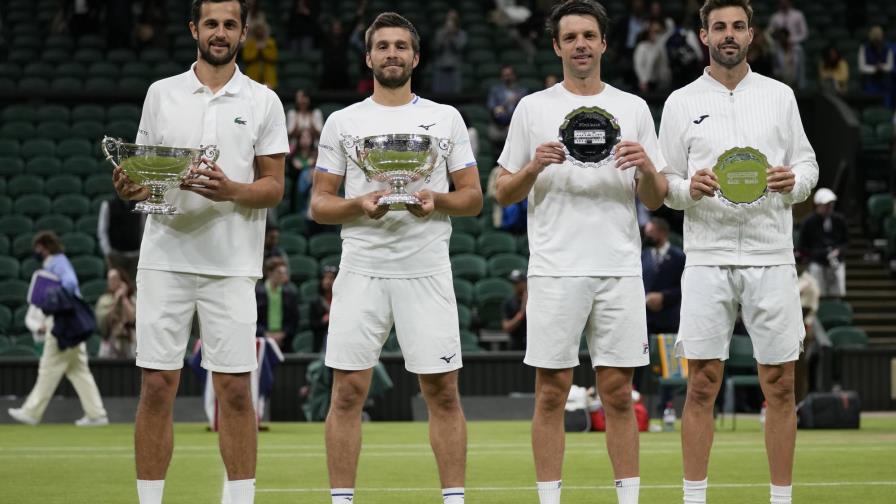 Croatas ganan título de dobles en Wimbledon; cae Zeballos