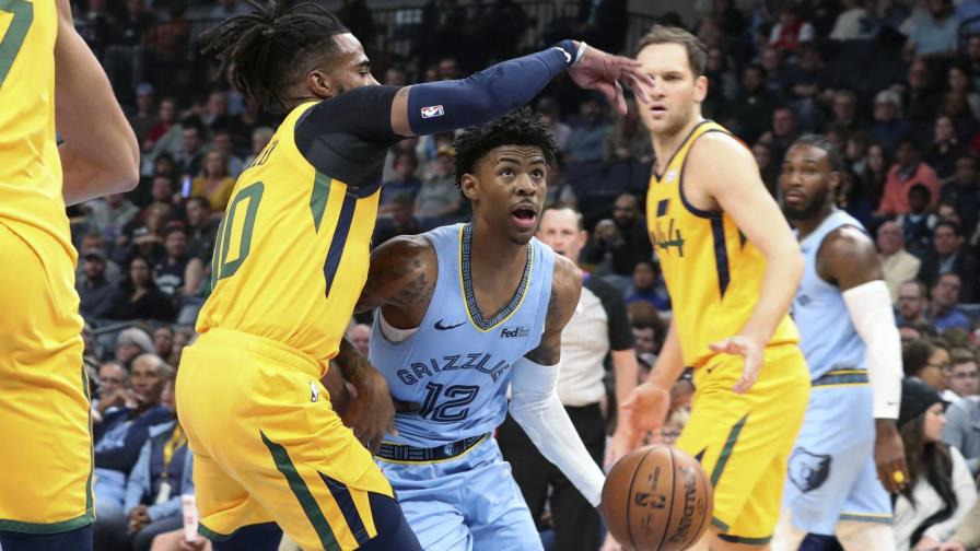 Grizzlies superan 107-106 al Jazz con 25 puntos de Morant