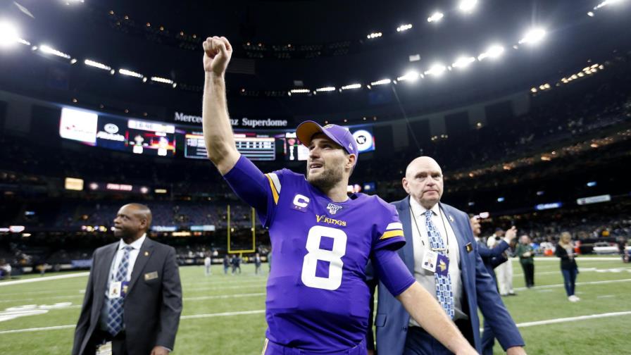 Vikings pegan a Saints a domicilio en tiempo extra