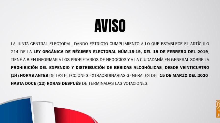 Entró en vigencia este sábado la prohibición de venta de bebidas alcohólicas Entró en vigencia este sábado la prohibición de venta de bebidas alcohólicas