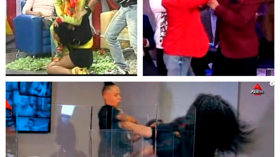 Agresiones verbales y físicas en programas en vivo de la República Dominicana 