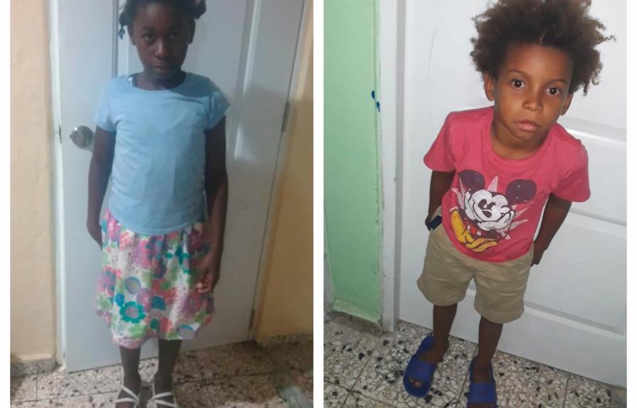Buscan familiares de dos niños extraviados en Santo Domingo Oeste 