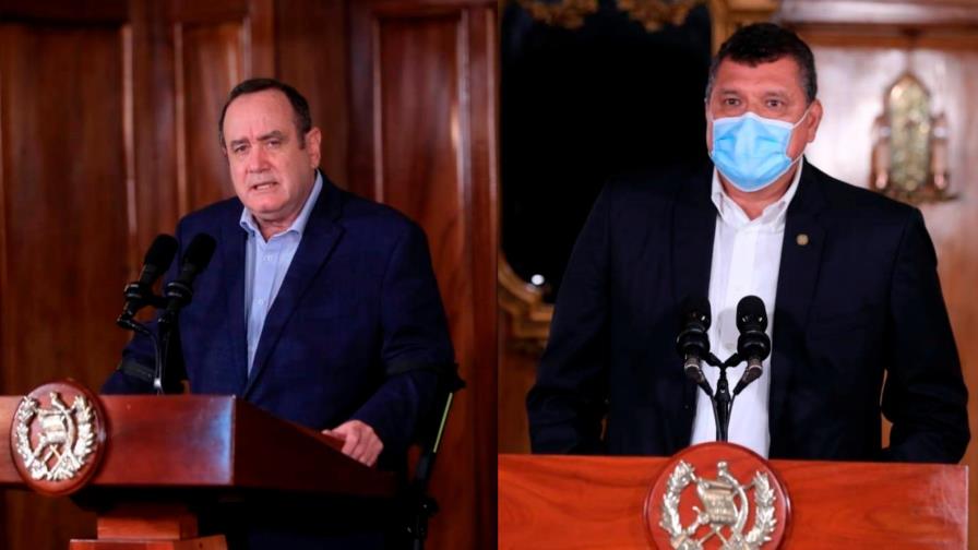Presidente y vicepresidente de Guatemala se reconcilian y piden diálogo ante crisis