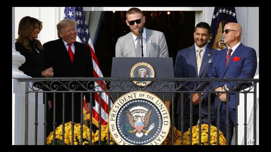 Los Nacionales visitan a la Casa Blanca, tras ganar la Serie Mundial Los Nacionales visitan a la Casa Blanca, tras ganar la Serie Mundial