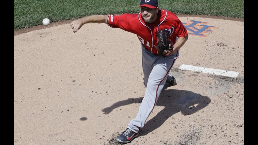 Max Scherzer logra primer triunfo; Nacionales superan a Mets