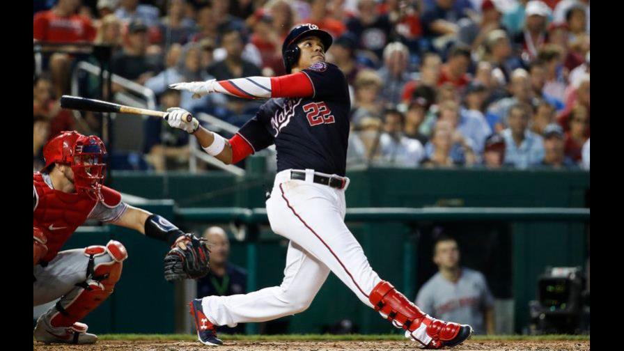 Juan Soto dispara cuadrangular solitario; Nacionales vencen a Rojos Juan Soto dispara cuadrangular solitario; Nacionales vencen a Rojos
