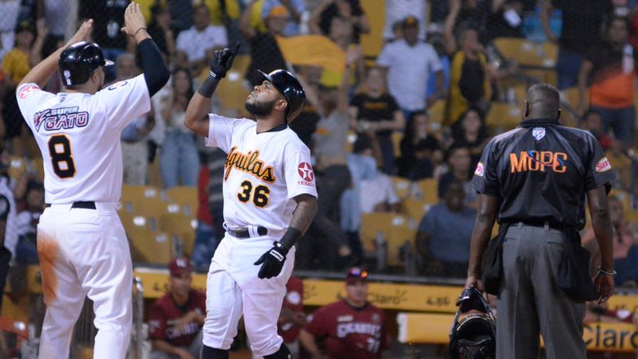 Con cuadrangular de Luis Valenzuela, Águilas vencen a Gigantes Con cuadrangular de Luis Valenzuela, Águilas vencen a Gigantes
