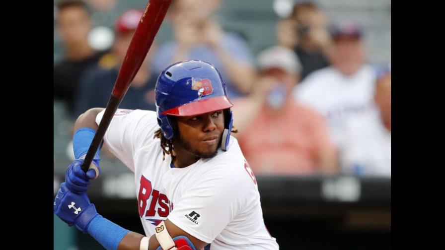Vladimir Guerrero Jr. conectó tres hits en Triple-A 