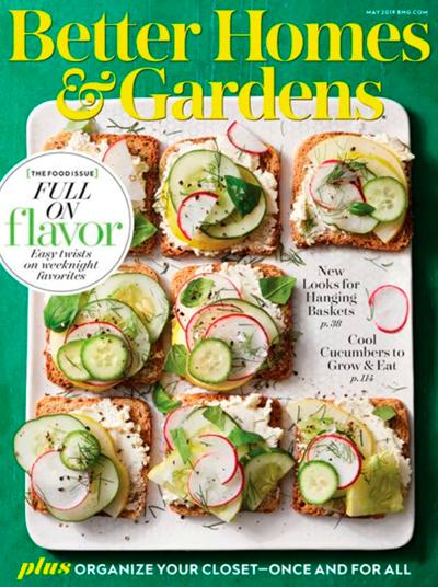 Portada de revista “Better Homes and Gardens” 