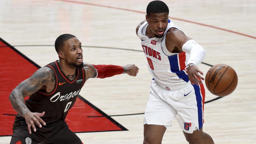 Kanter suma 30 rebotes, Blazers derrotan a Pistons 118-103