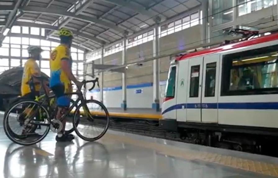 Hoy se puede transportar bicicletas en el Metro de Santo Domingo