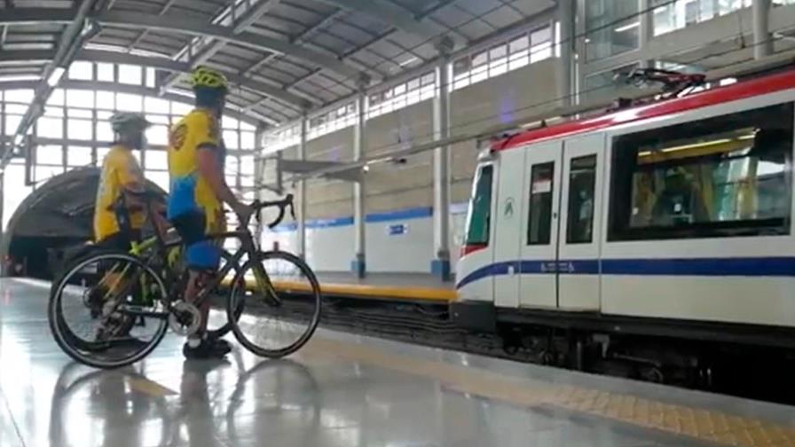 Hoy se puede transportar bicicletas en el Metro de Santo Domingo