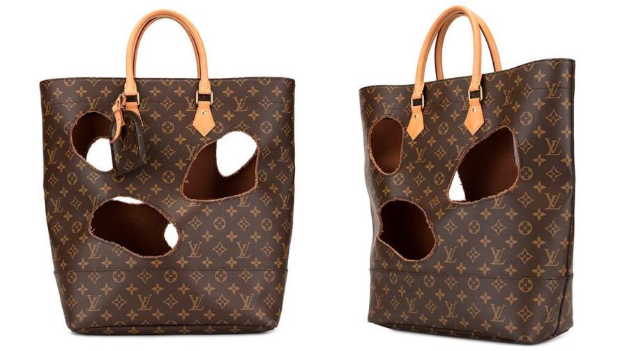 Ponen a la venta una cartera Louis Vuitton de segunda mano con agujeros por 9,000 dólares